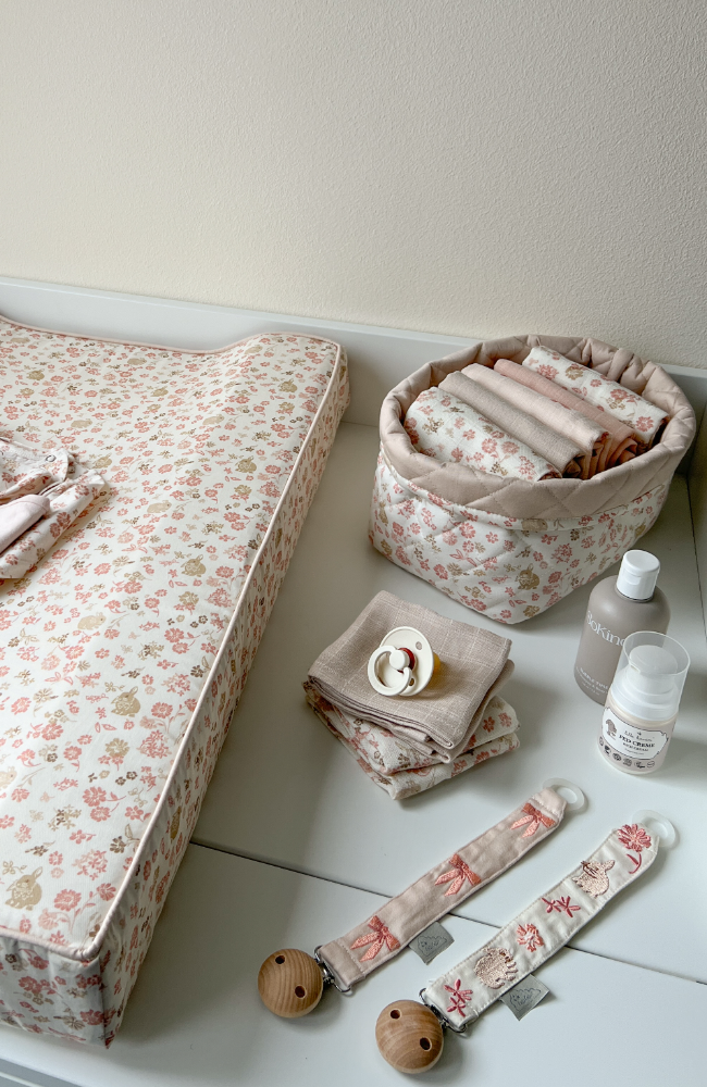 Quilted Storage Basket, Set Of Two - Augusta