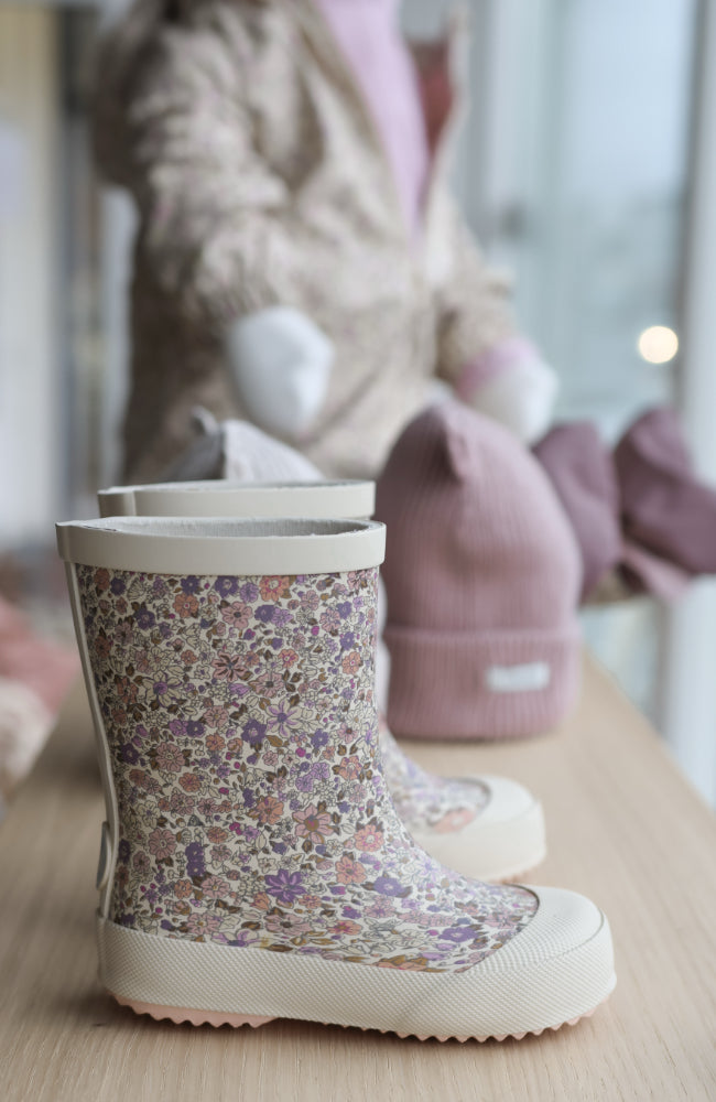 Muddy Rubber Boot - Lilac Flower Meadow