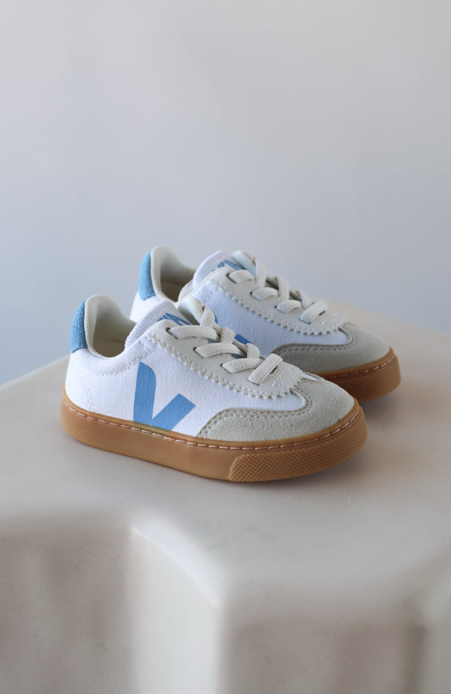 Volley Canvas - White/Aqua