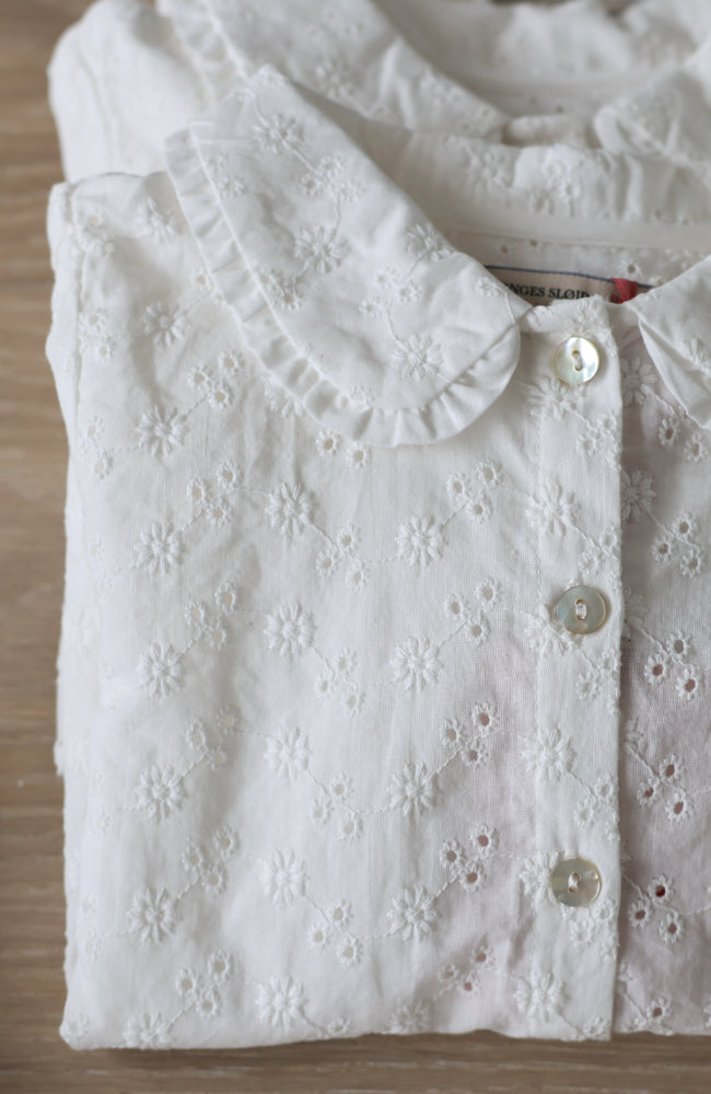 Lacey Collar Shirt - Optic White