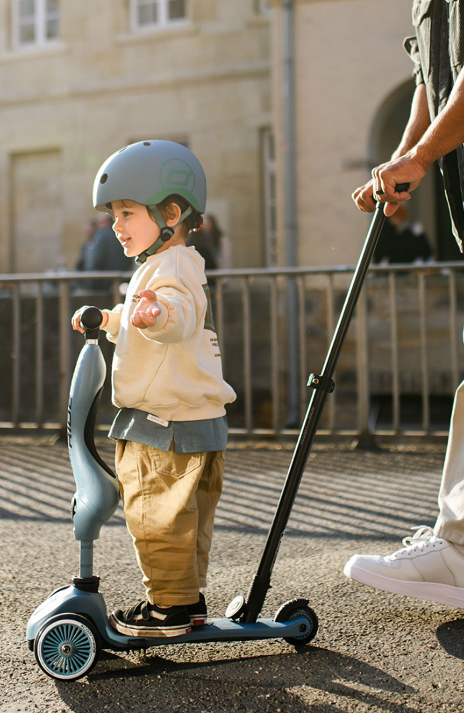 Highwaykick 1 Push&Go evolutionary scooter - Steel