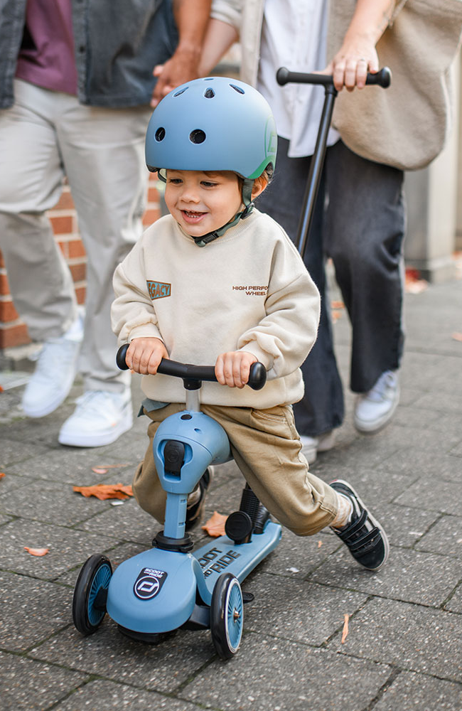 Highwaykick 1 Push&Go evolutionary scooter - Steel