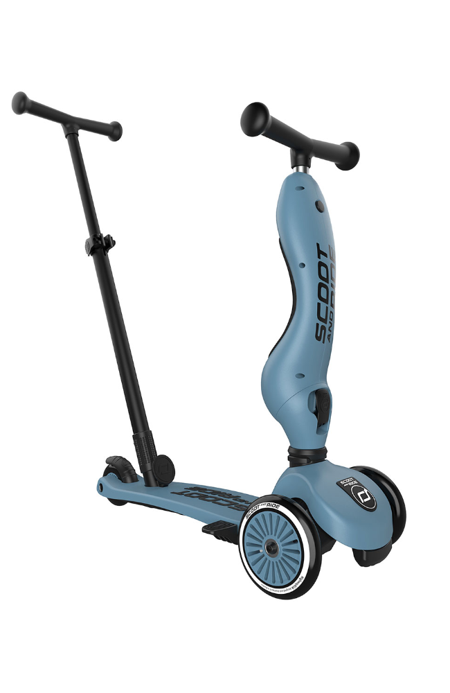 Highwaykick 1 Push&Go evolutionary scooter - Steel