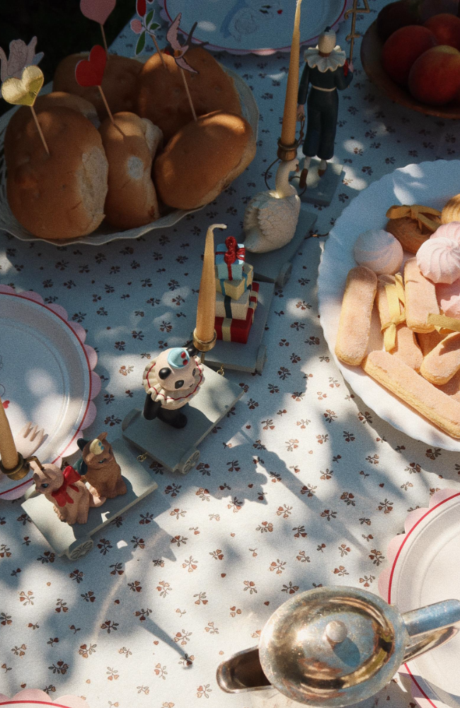 Birthday Train Clown Coeur - Multi