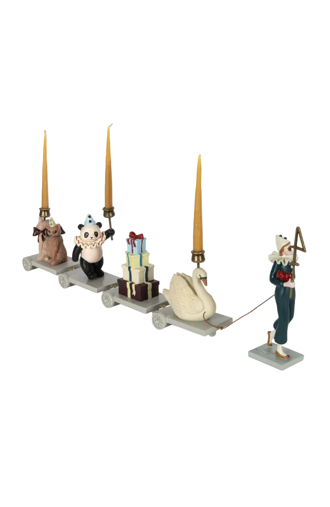 Birthday Train Clown Coeur - Multi