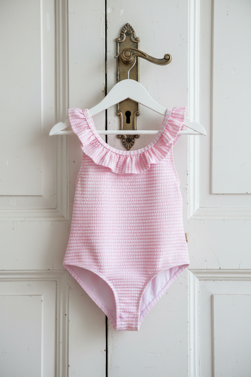 Swilla Bathing Suit - Pink Stripe