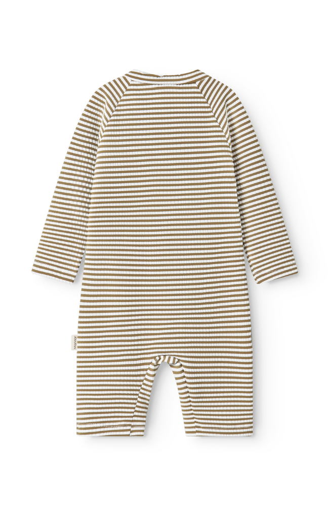 Swal Swimsuit - Dark Bronze Stripe
