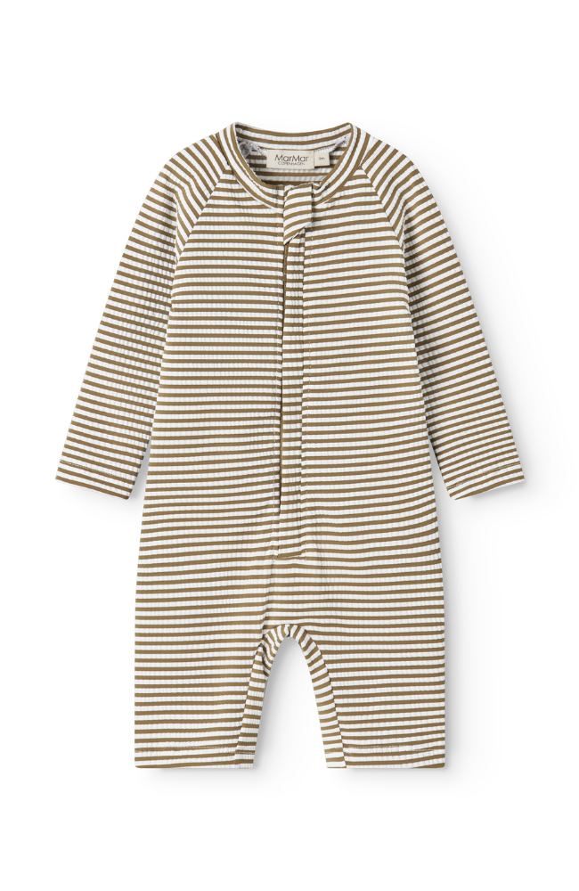 Swal Swimsuit - Dark Bronze Stripe