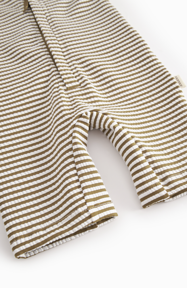 Swal Swimsuit - Dark Bronze Stripe