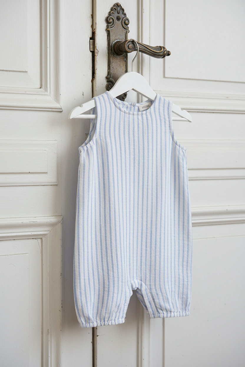 Roventa S. Romper - Surf Blue Stripe