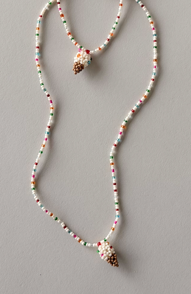 Pearly Cherry Necklace & Bracelate