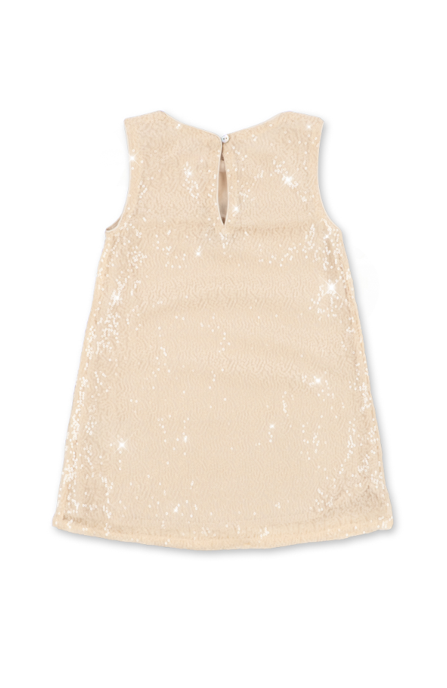 Aries Sequin Dress - White Smoke