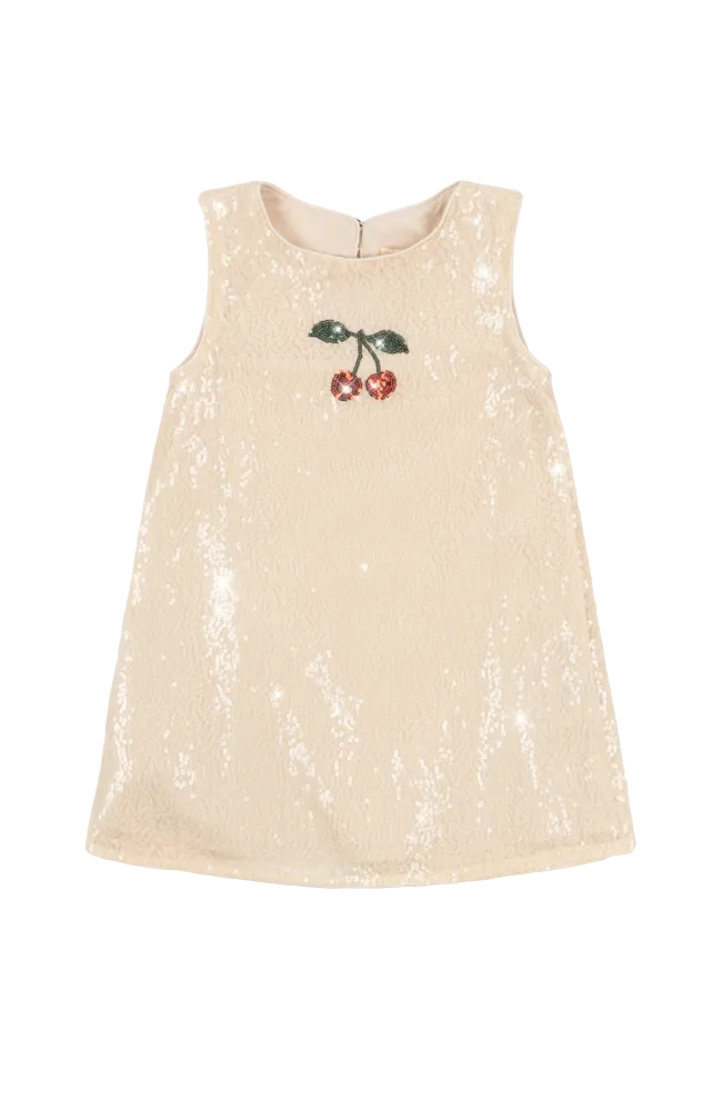 Aries Sequin Dress - White Smoke
