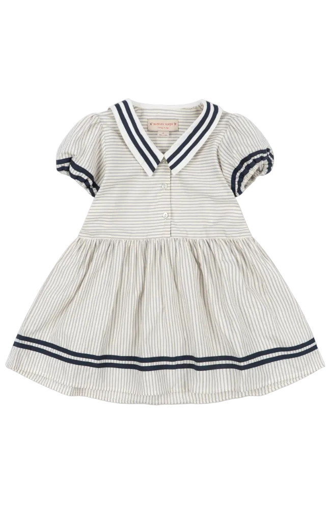 Allie Sailor Dress - Bleu Stripe
