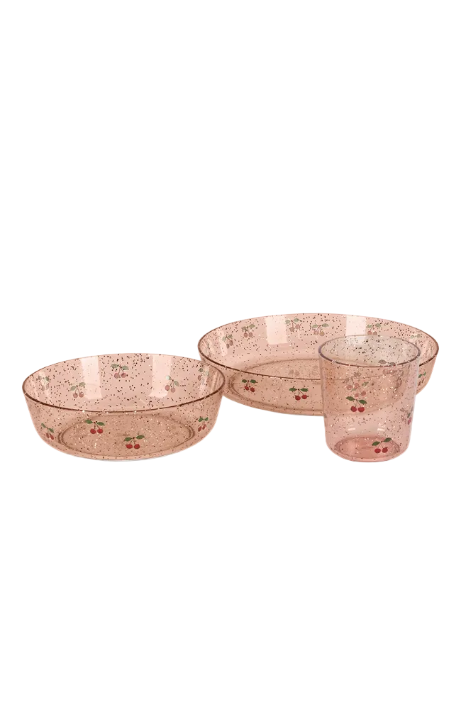Sparkley Dinner Set - Cherry