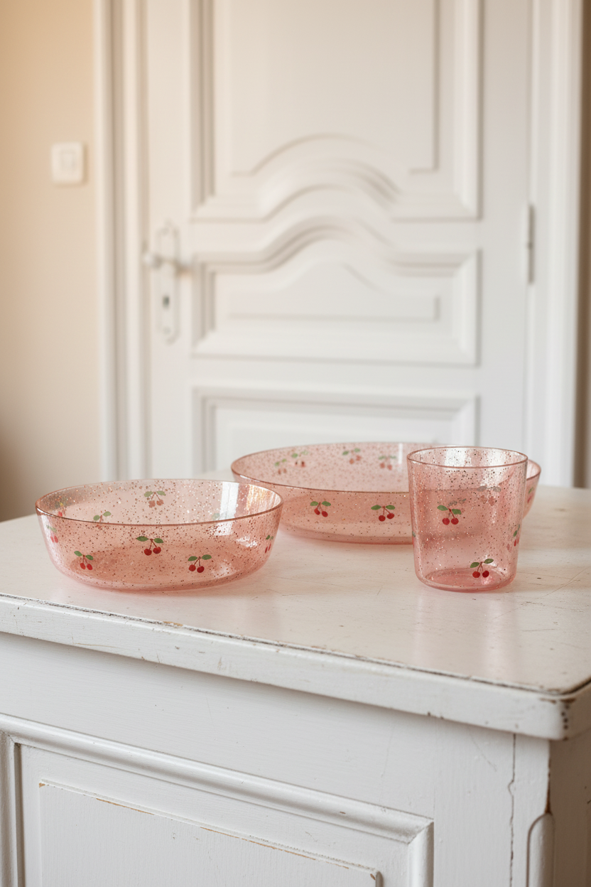 Sparkley Dinner Set - Cherry