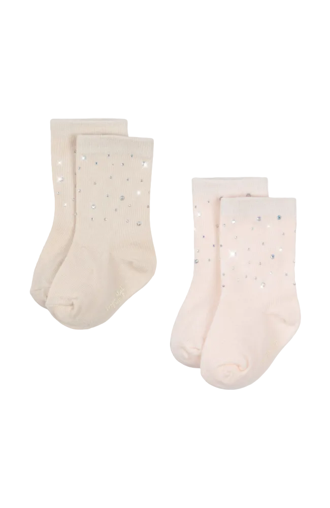 Sequin Socks 2pk - Creole Pink