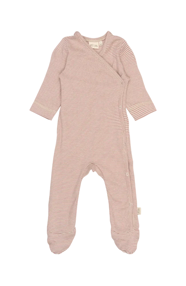 Dian Newborn Jumpsuit - Nostalgic Rose/Dark Off White