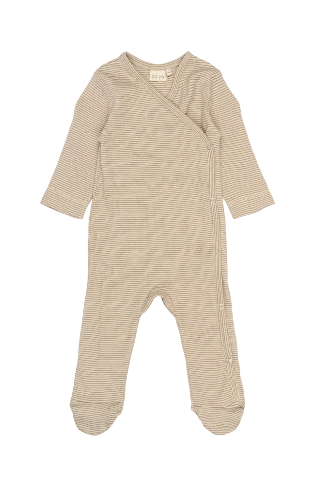 Dian Newborn Jumpsuit - Pure Cashmere/Dark Off White