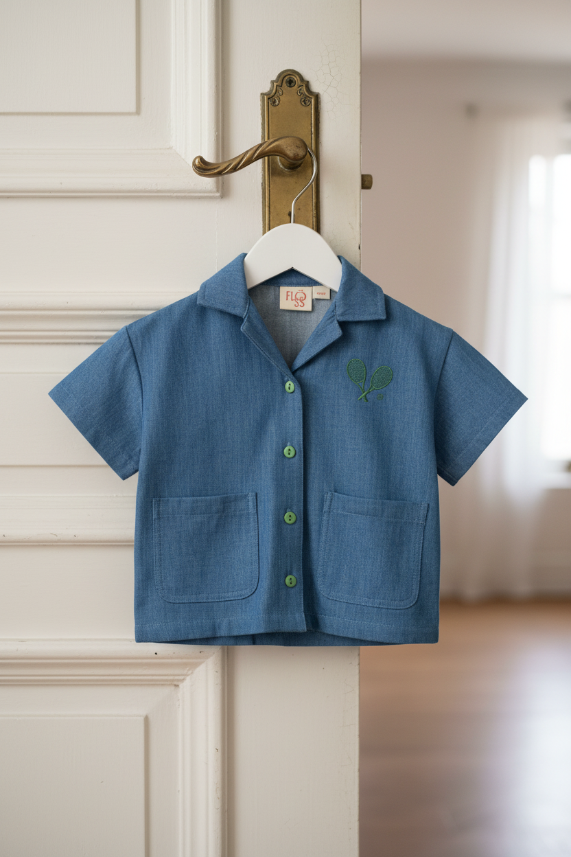 Victor Shirt - Mid Blue
