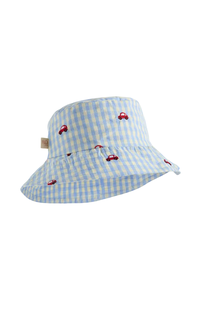 Albert Bucket Hat - Blue Gingham