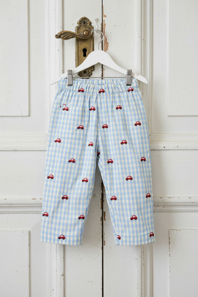 Albert Pants - Blue Gingham
