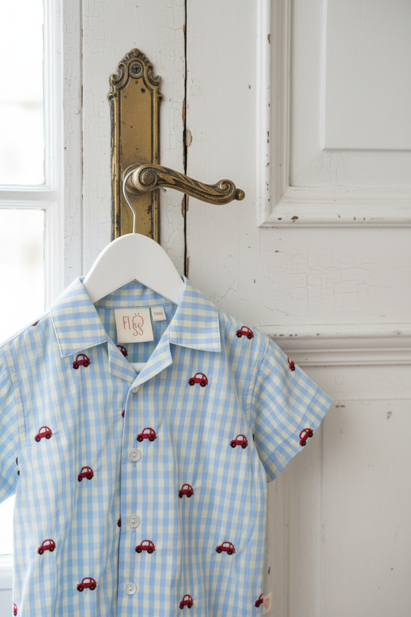 Albert Shirt - Blue Gingham
