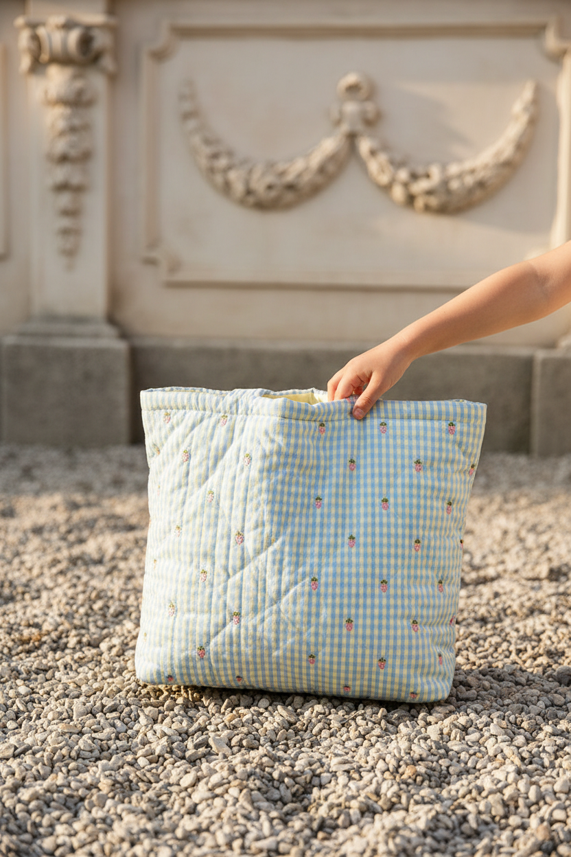 Dolly Mom Bag - Sky Berry Gingham