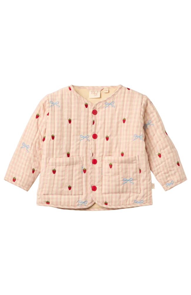 Dolly Bow Jacket - Berry/Bow Gingham