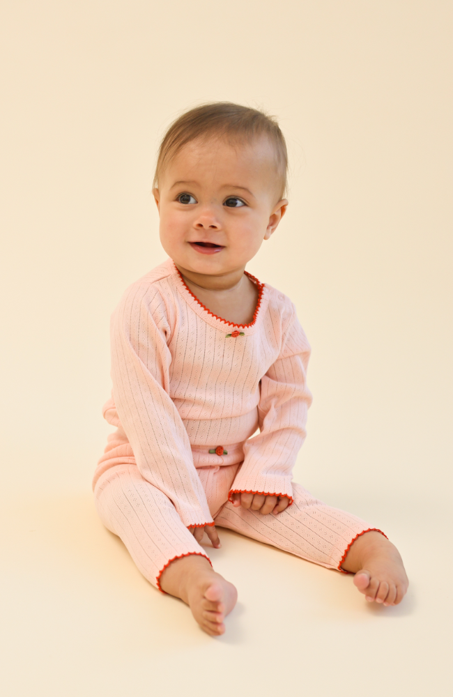 Liva Pointelle Body - Soft Rose