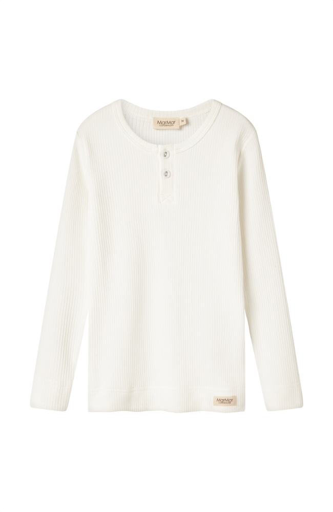 Tee LS Shirt Rib - Gentle White