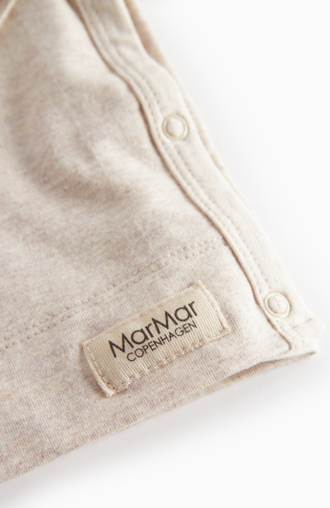 Tut Wrap Blouse - Light Beige Melange