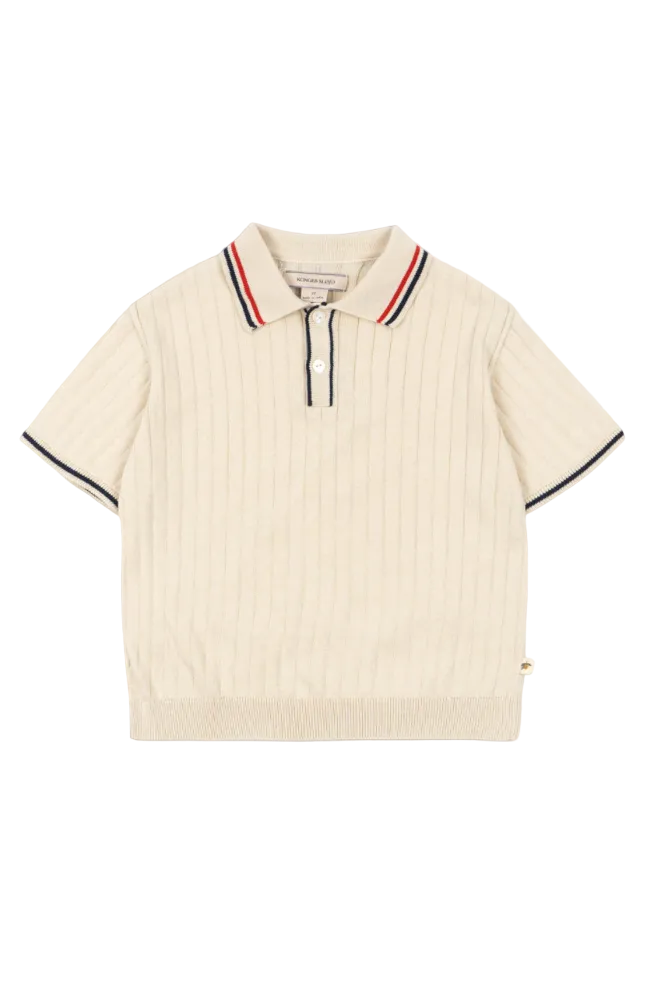 Mio Knit Polo - Almond Milk