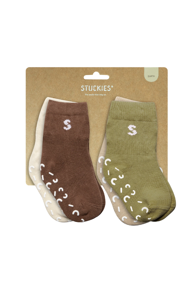 Stuckies Socks 4pk - Earth