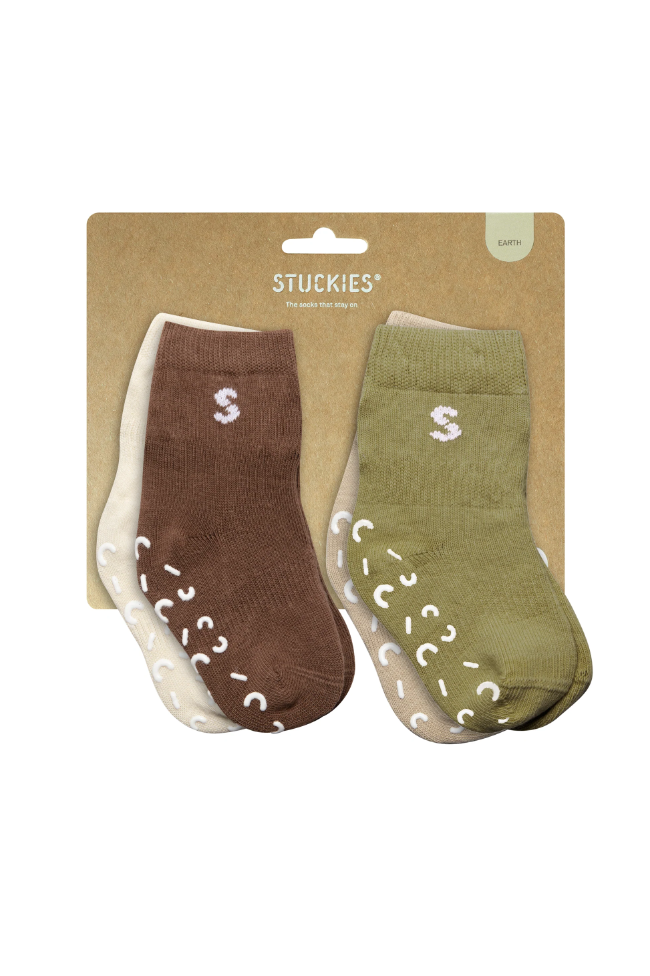 Stuckies Socks 4pk - Earth