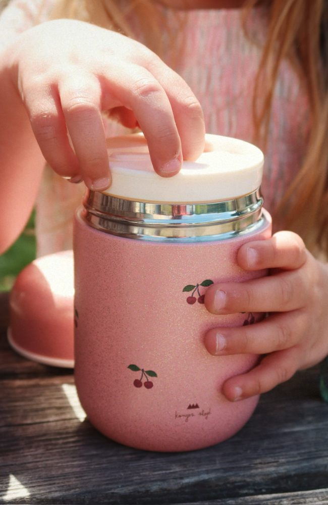 Glitter Thermo Food Jar - Cherry Glitter