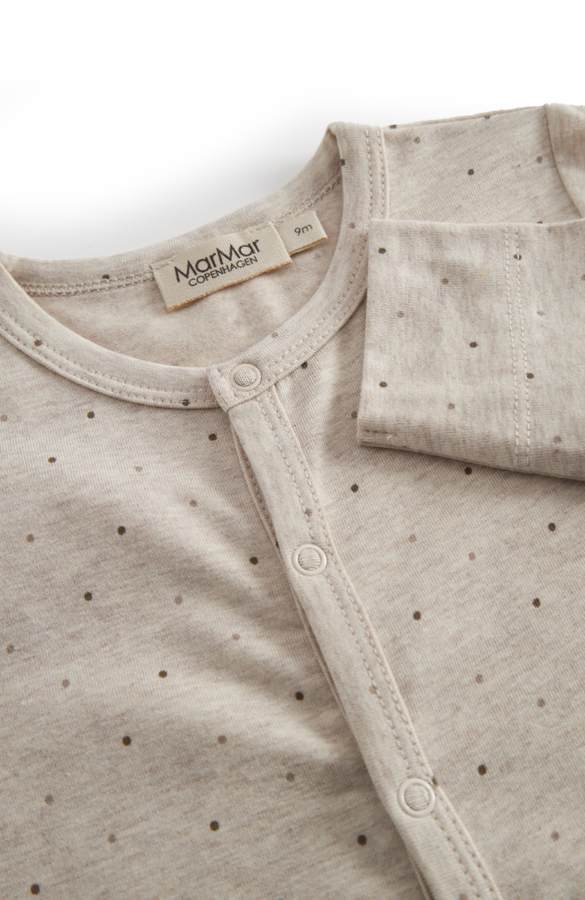 Rena Jumpsuit - Beige Mel Dot