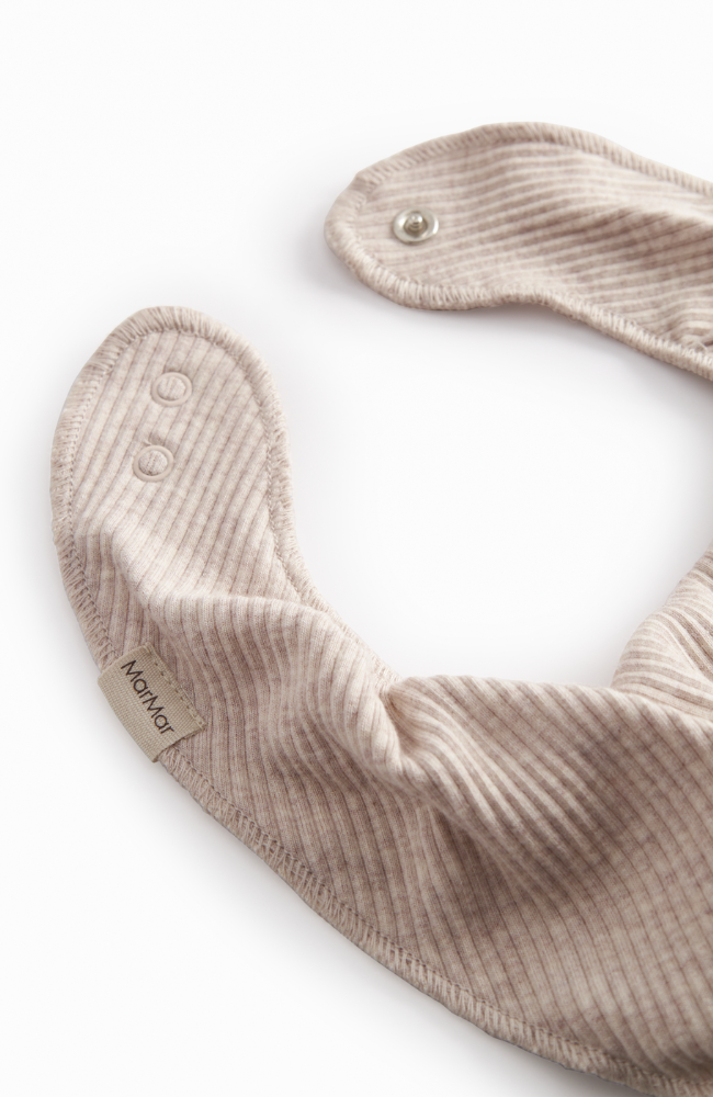 Dry / Drool Bib - Light Beige Melange