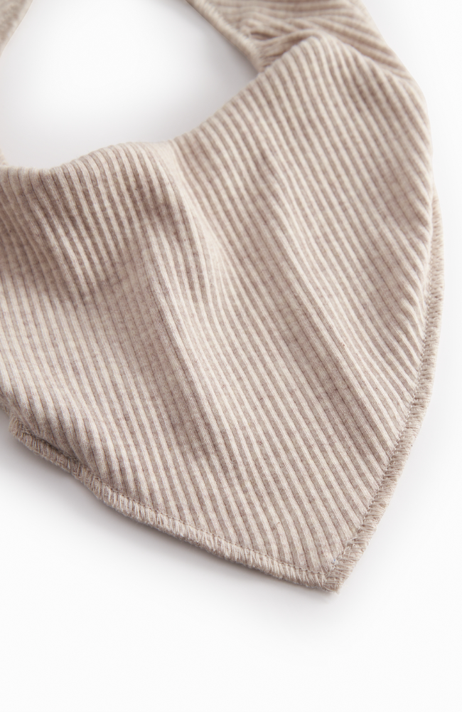 Dry / Drool Bib - Light Beige Melange