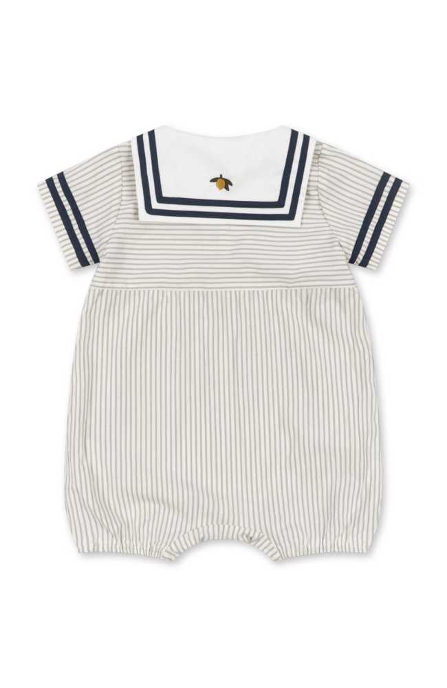Allie Sailor Romper - Bleu Stripe