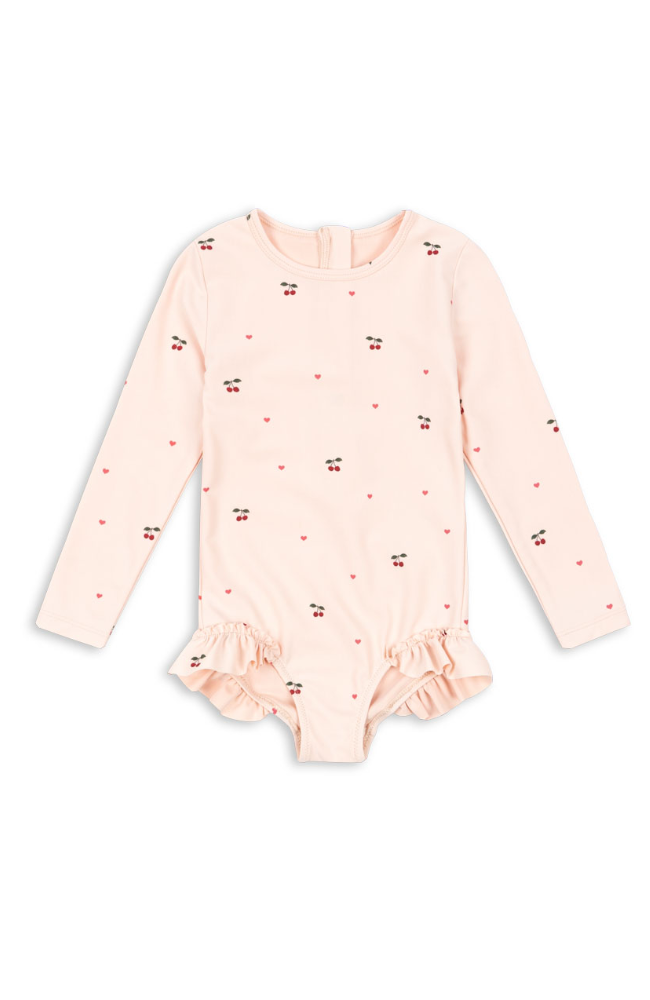 Merle LS Swimsuit - Cherry Coeur Rose