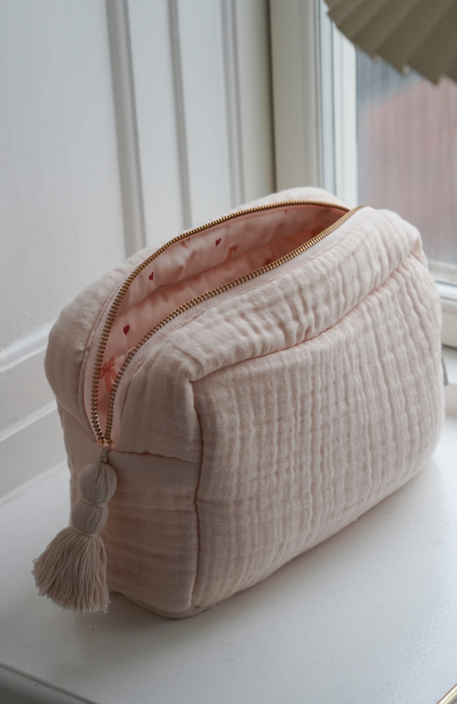 Muslin Toiletry Bag - Shell