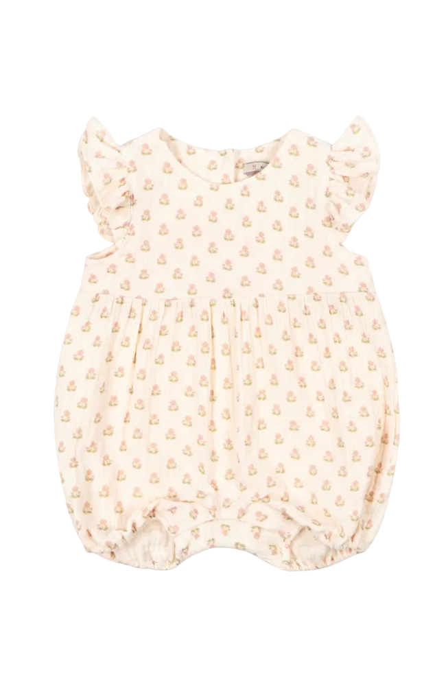 Coco Frill Romper - Carta Rosa
