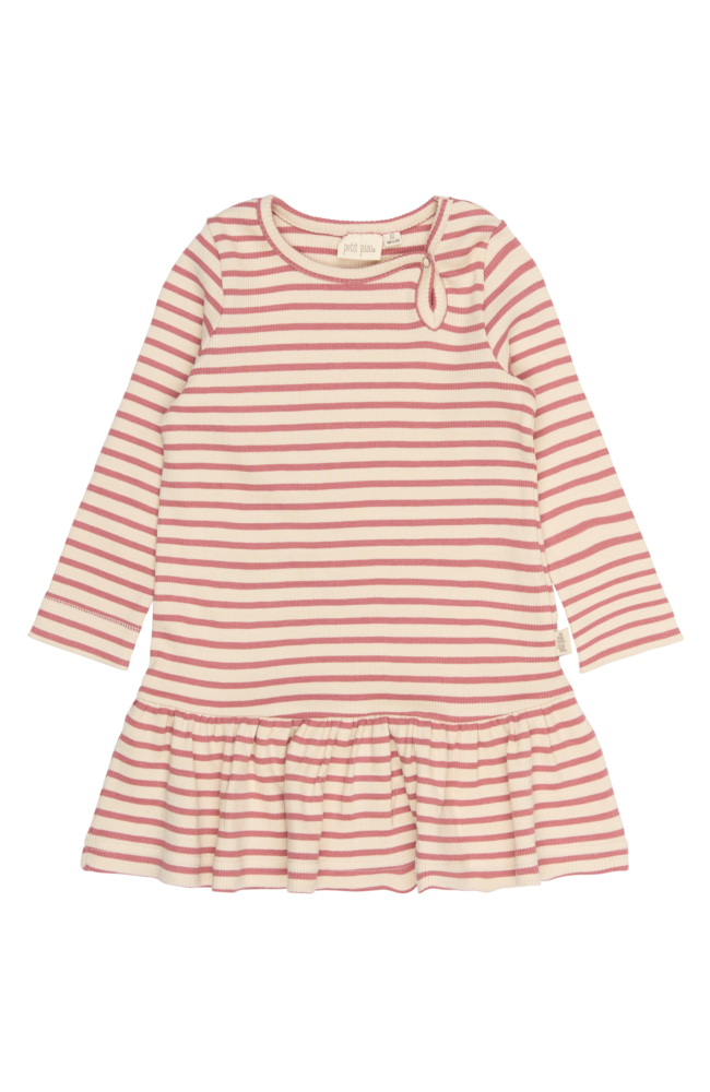 Sky LS Dress - Dusty Rose Striped