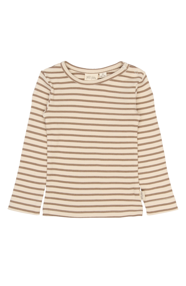 Sky LS Tee - Ginger Snap Striped
