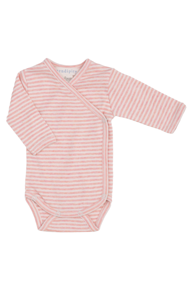 Newborn Wrap Body - Coral/Offwhite