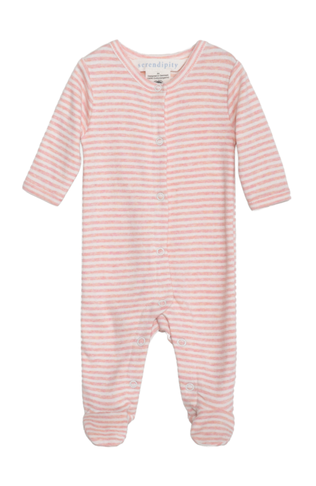 Newborn Suit - Coral/Offwhite