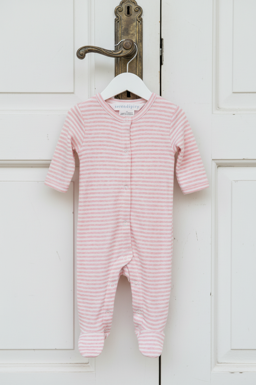 Newborn Suit - Coral/Offwhite