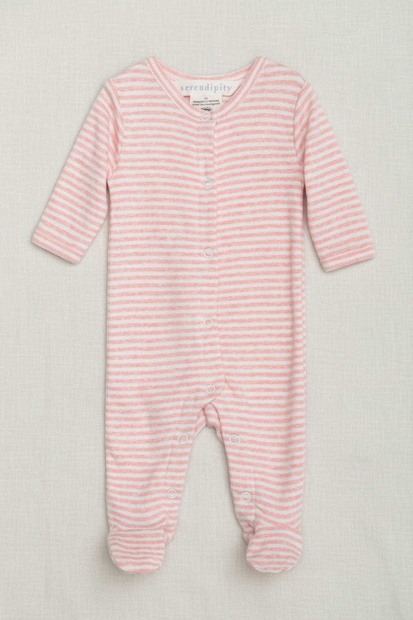 Newborn Suit - Coral/Offwhite