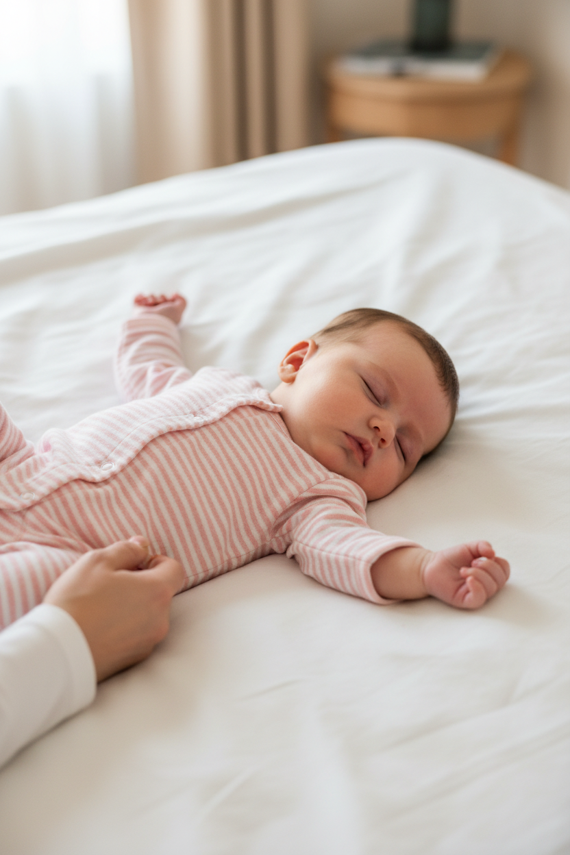 Newborn Suit - Coral/Offwhite